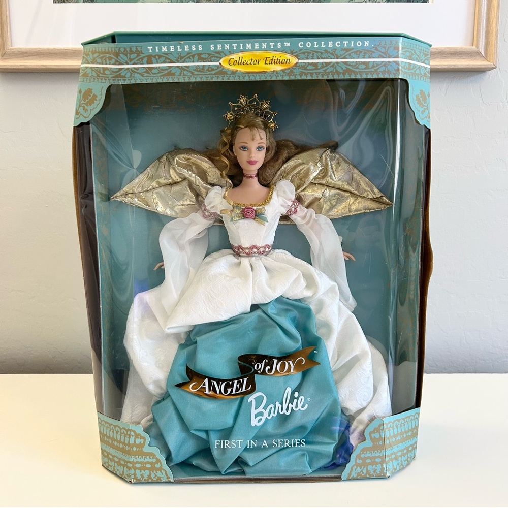 Barbie Angel of Joy 1998 Vintage Mattel in White and Gold Gown